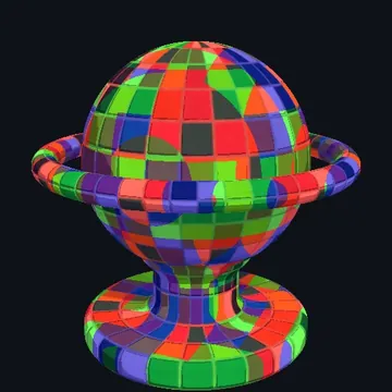 RGB channel shift glitch effect
