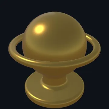 Hammered gold PBR metal